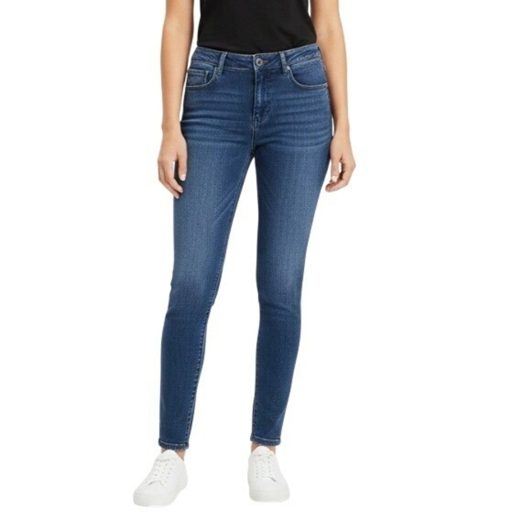 Democracy Jegging Jeans Womens 8 Blue Medium Wash Mid Rise Stretch Slim Denim